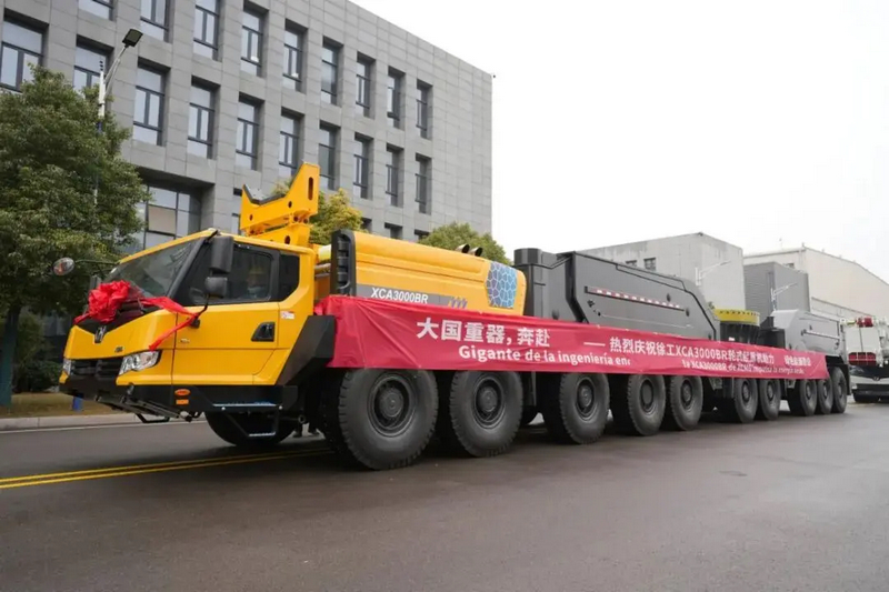 China’s Largest Exported All-Terrain Crane Sets Sail Again