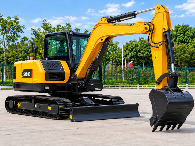 Compact, Powerful and Efficient: SANY SY60C Excavator for Urban Jobs