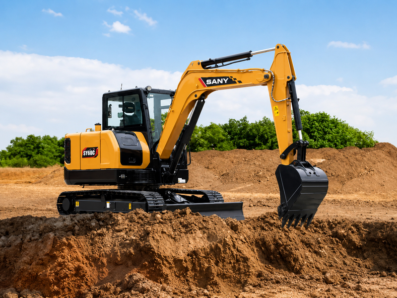 Compact, Powerful and Efficient: SANY SY60C Excavator for Urban Jobs